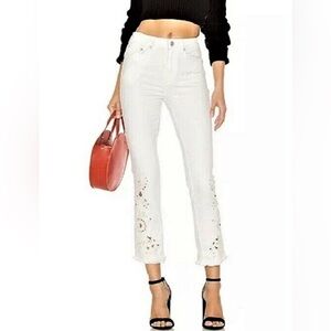 Free People Cutout Eyelet Pants
